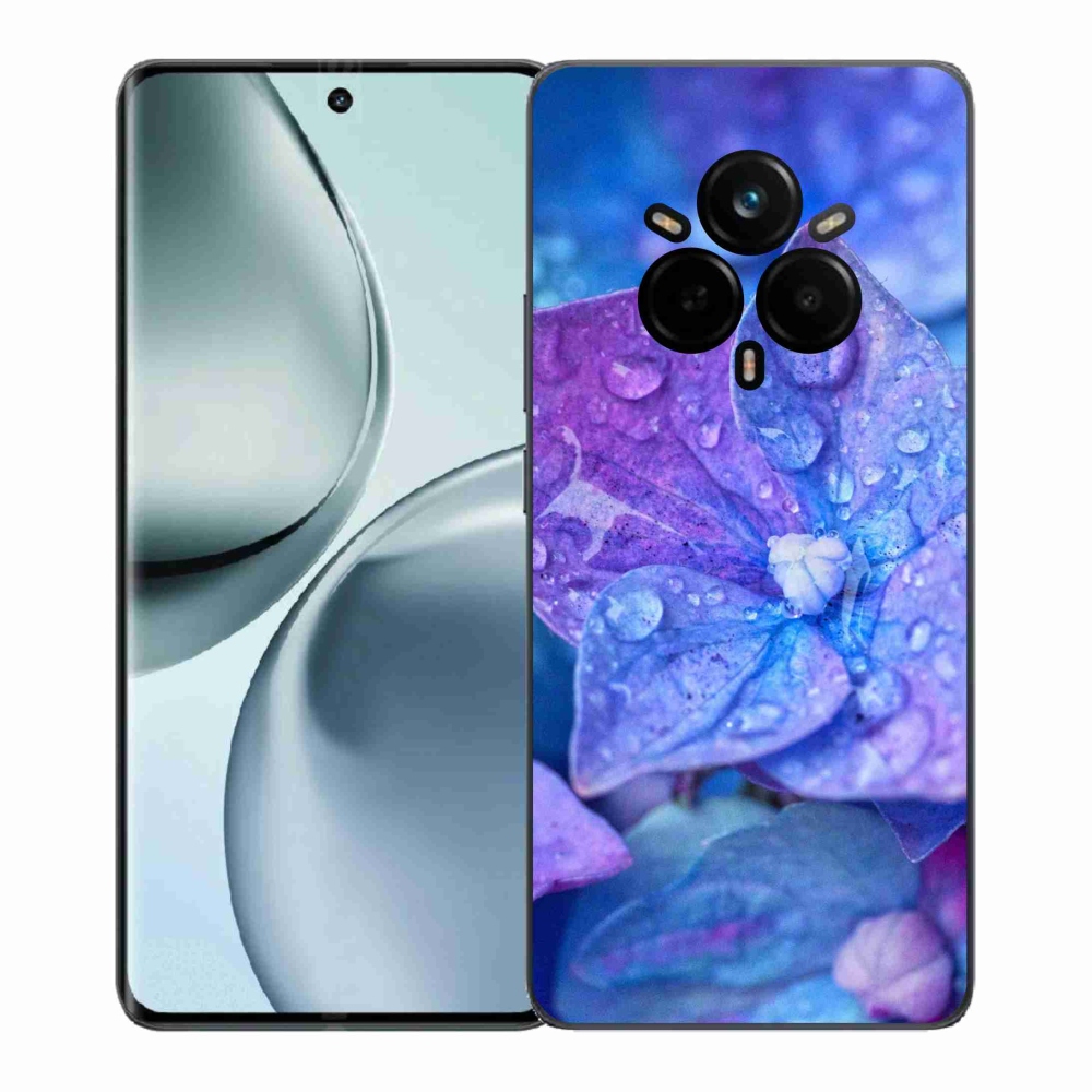 Gélový kryt mmCase na Realme 14 Pro+ 5G - fialový kvet