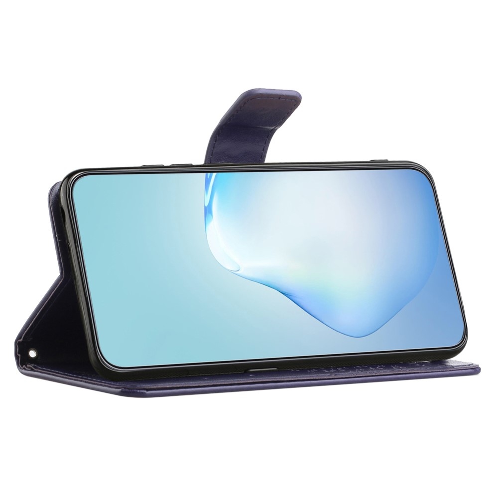 Tree knižkové púzdro na Samsung Galaxy S24+ - tmavofialové