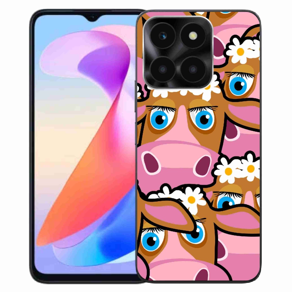 Gélový kryt mmCase na Honor X6a - kreslené kravičky