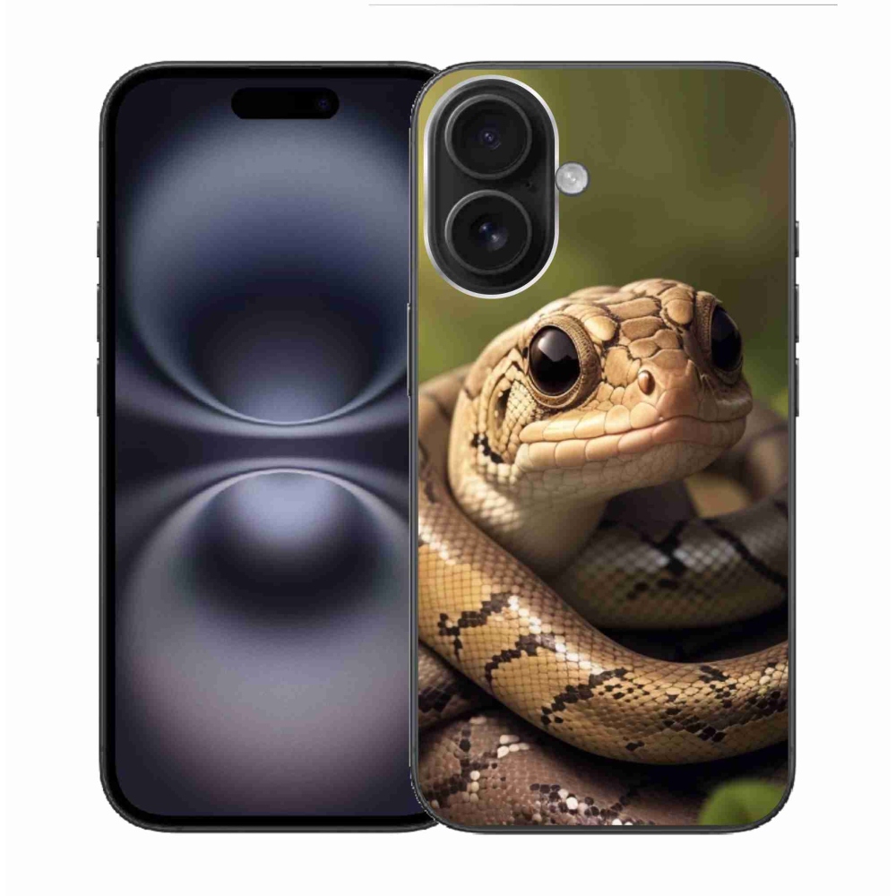 Gélový kryt mmCase na iPhone 16 - had 1