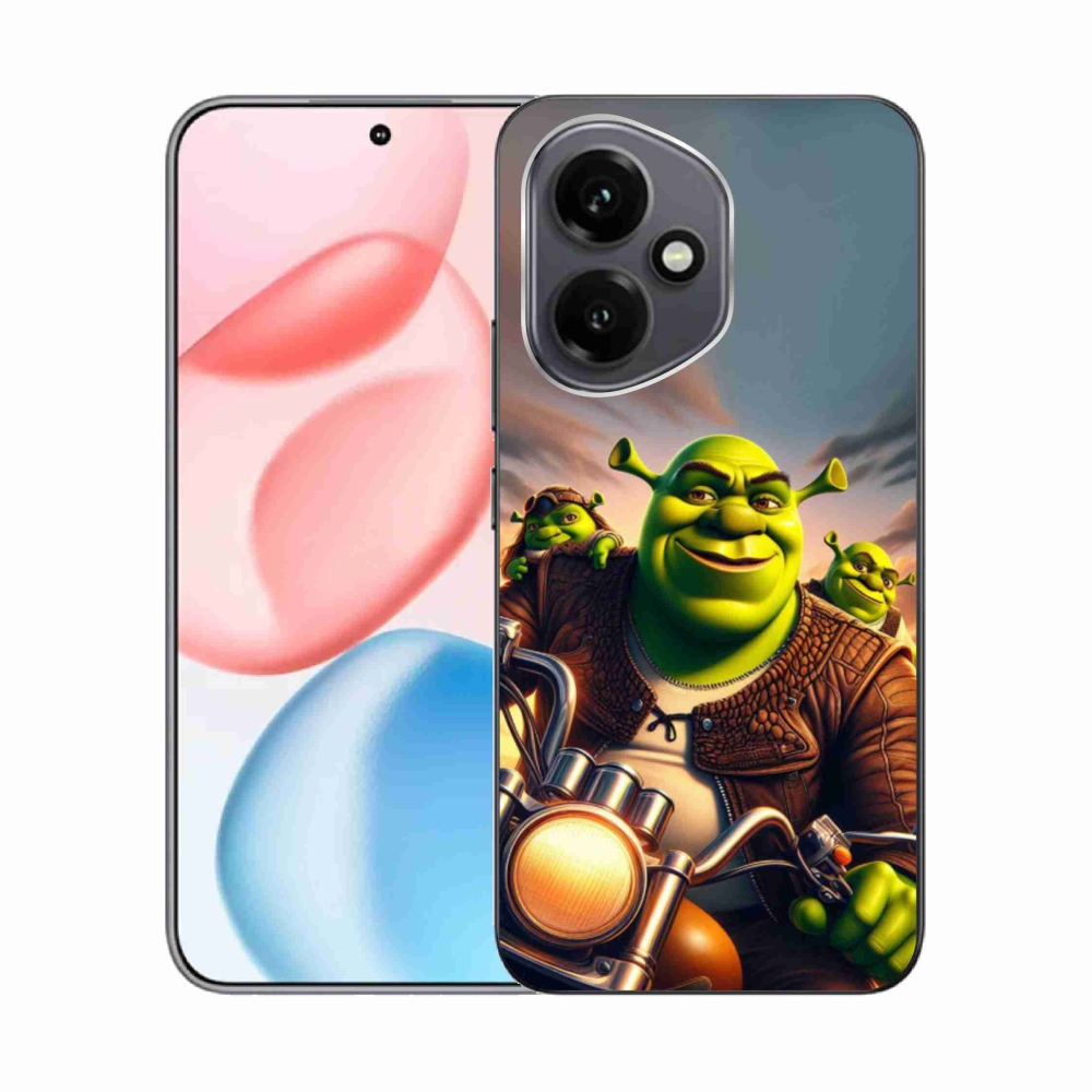 Gélový kryt mmCase na Honor 400 - shrek na motorke