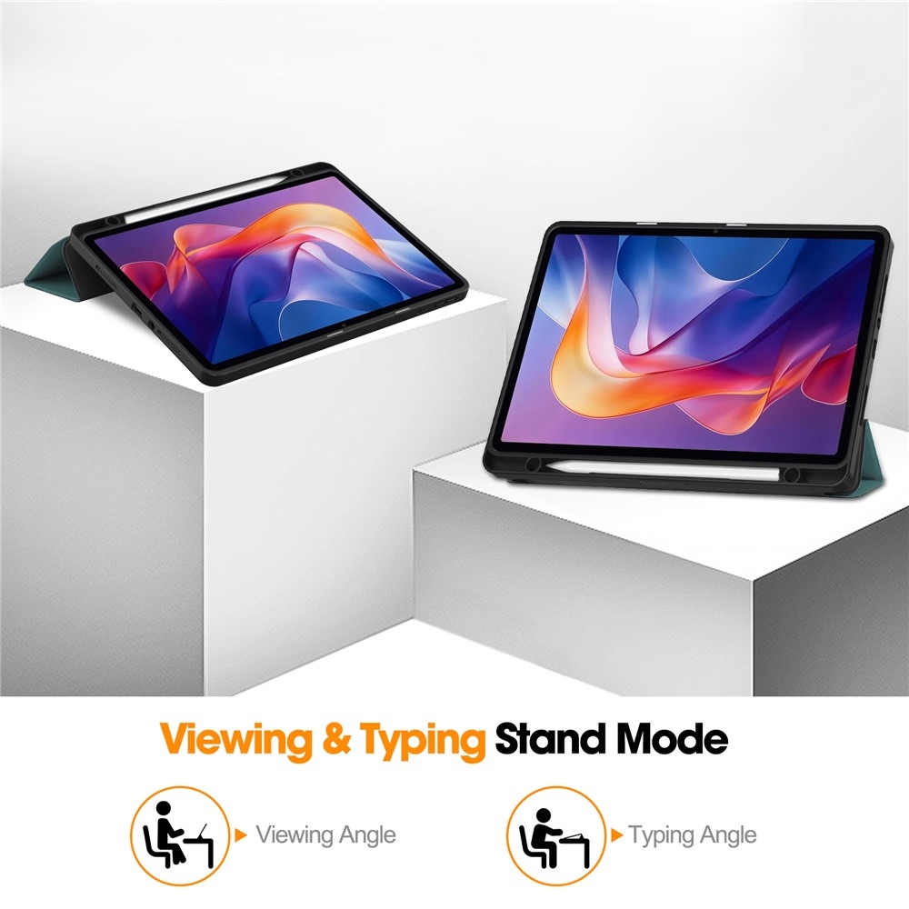 Cases chytré zatváracie púzdro na Xiaomi Redmi Pad 2 - zelené