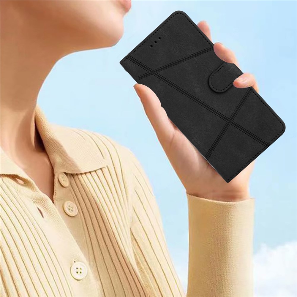 Line knižkové púzdro na Xiaomi 15T Pro - čierne