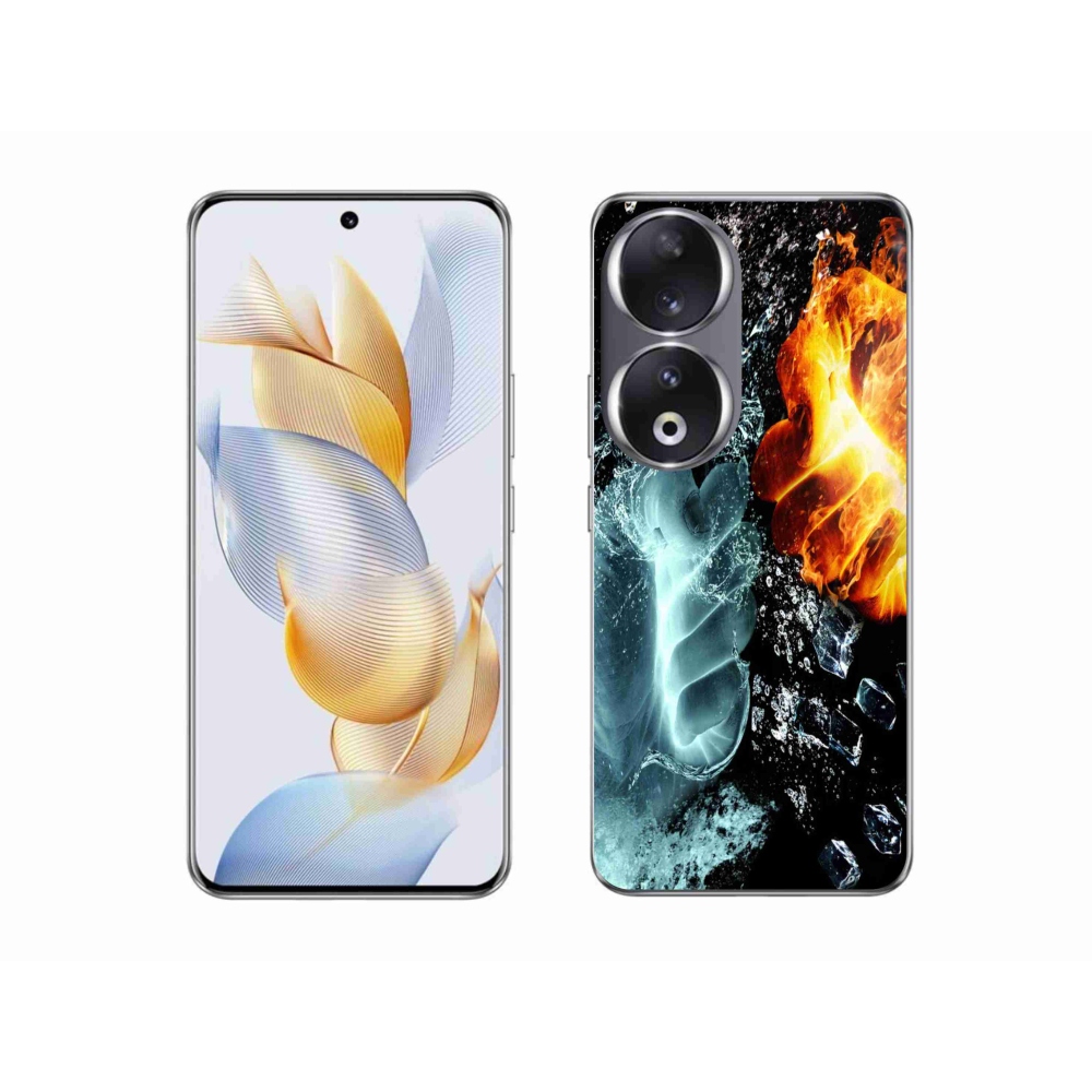 Gélový kryt mmCase na Honor 90 - voda a oheň