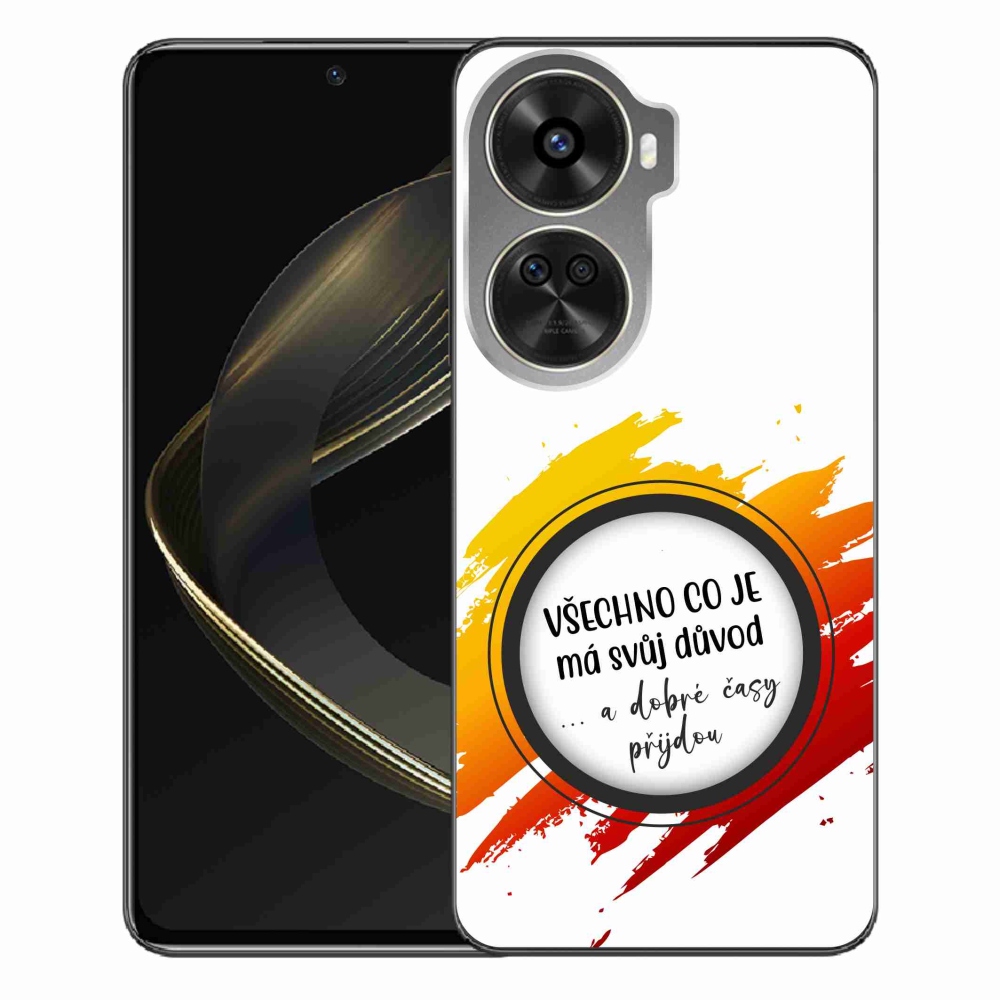 Gélový kryt mmCase na Huawei Nova 12 SE - citát 3 biele pozadie