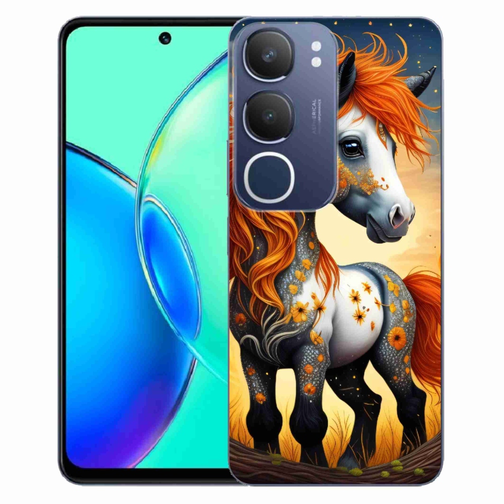 Gélový kryt mmCase na Vivo Y19s - farebný poník