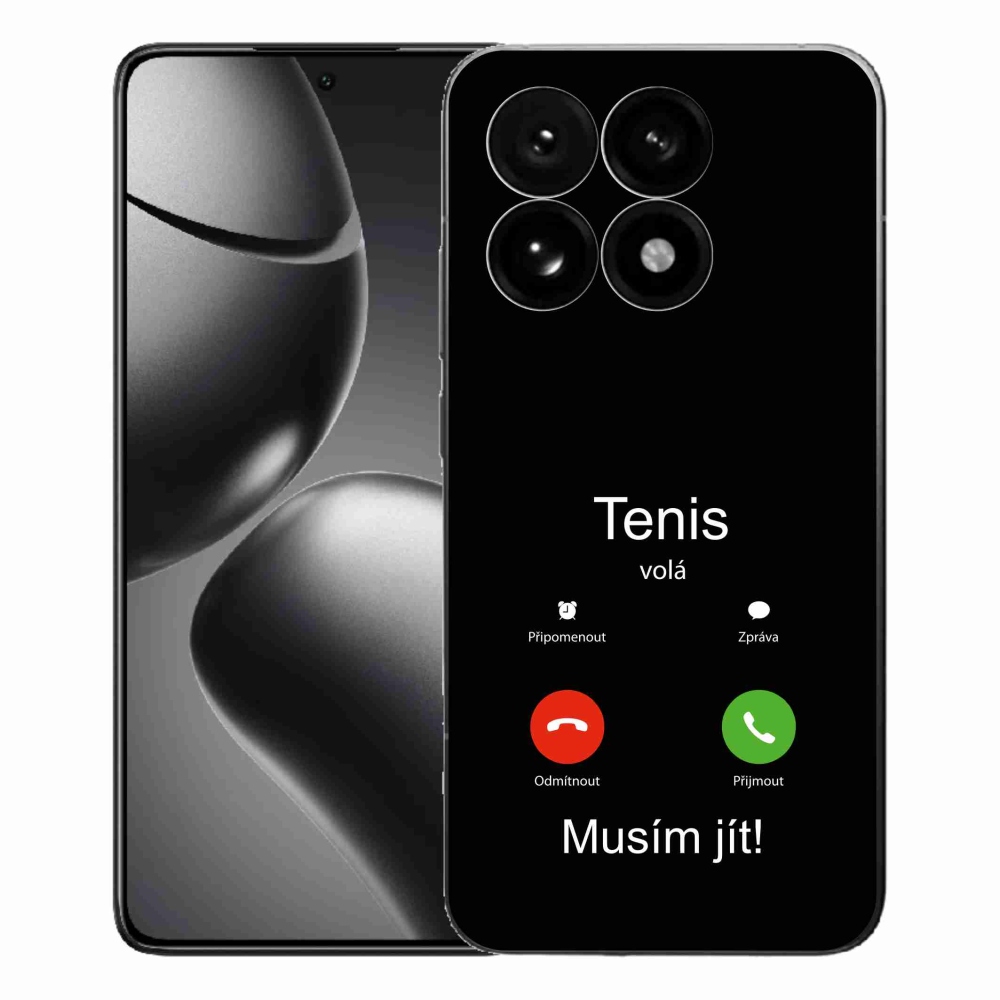 Gélový kryt mmCase na Xiaomi 15T - tenis volá čierne pozadie