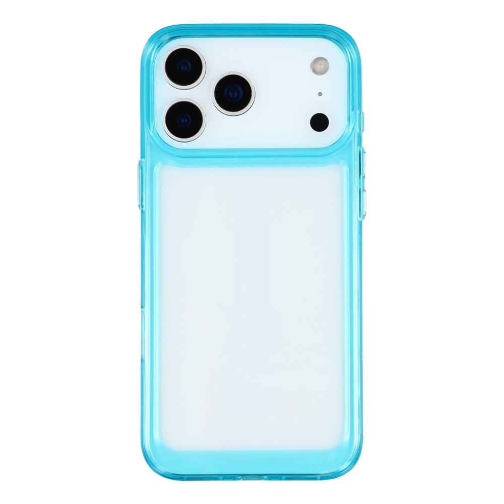 Gélový obal s pevným chrbtom na iPhone 17 Pro Max - svetlomodrý