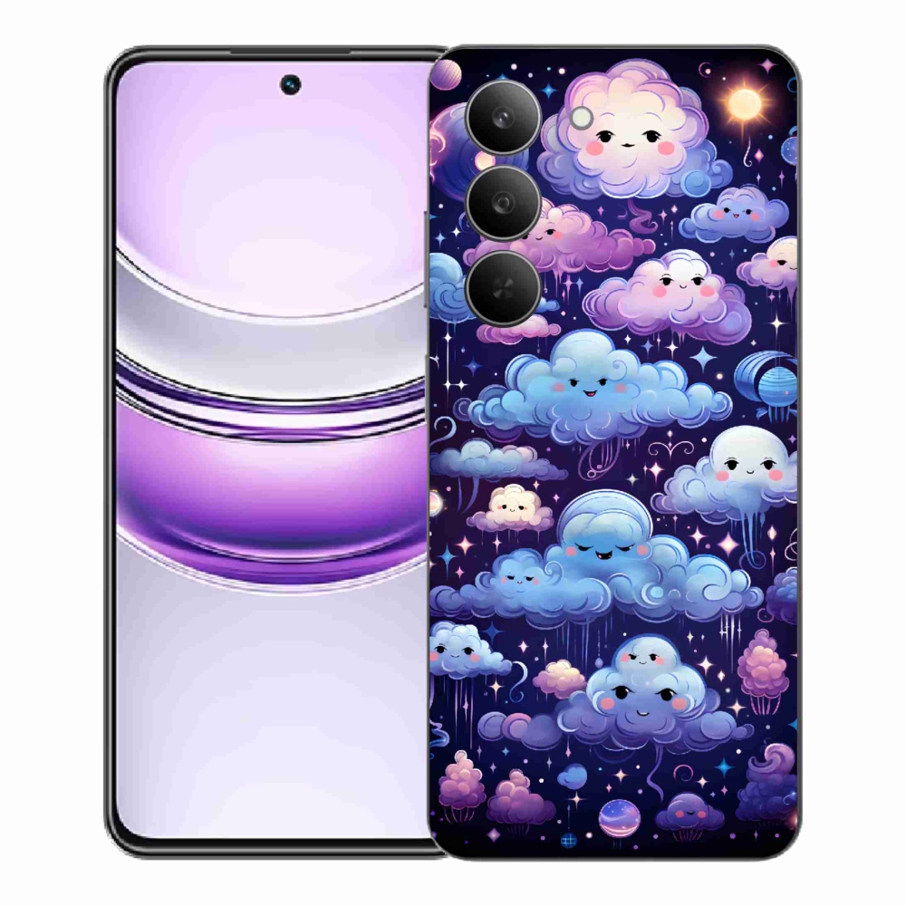 Gélový kryt mmCase na Realme 14x 5G - mráčiky