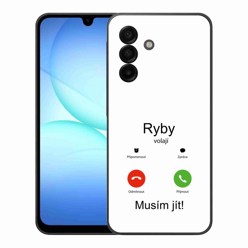 Gélový kryt mmCase na Samsung Galaxy A17 5G - ryby volajú biele pozadie