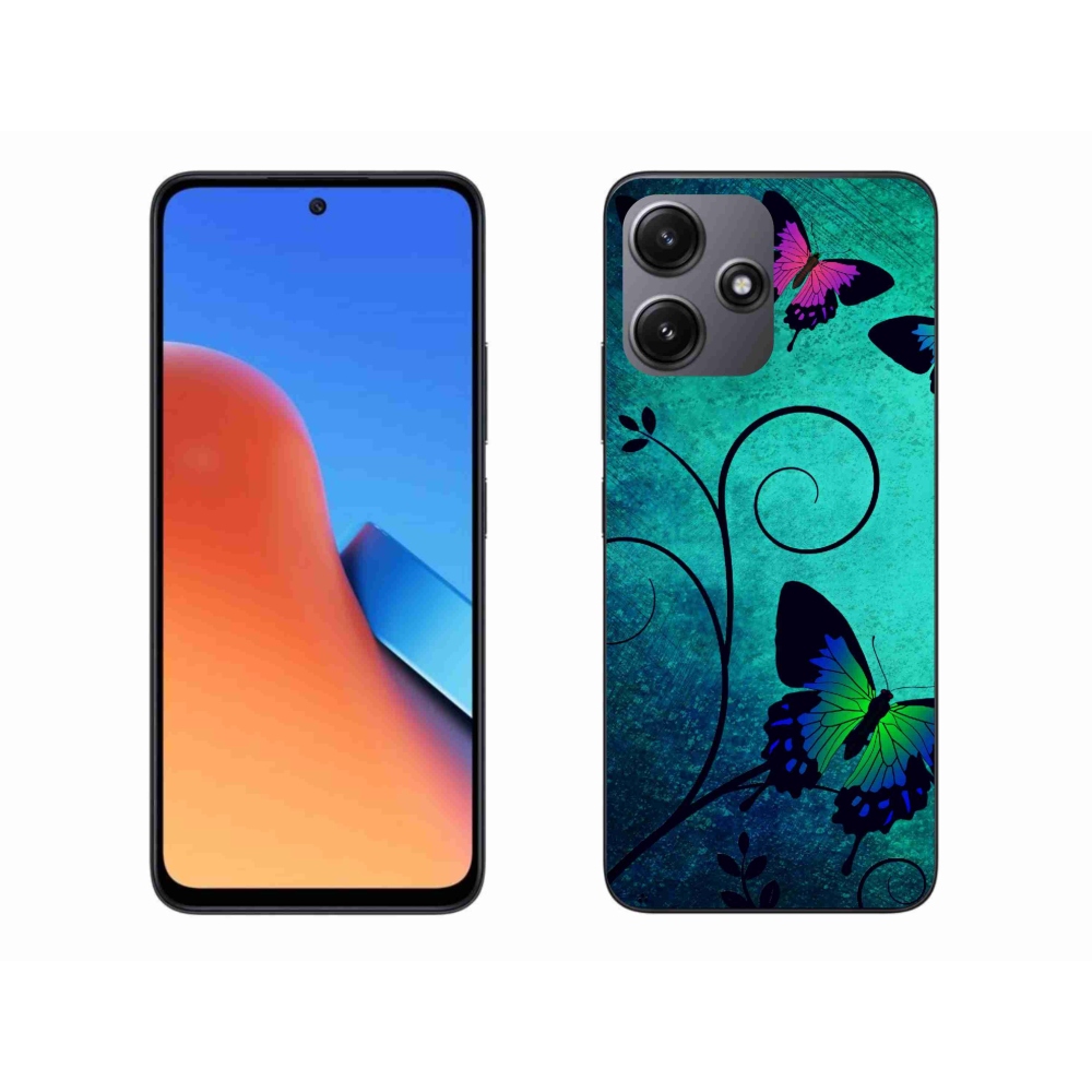 Gélový kryt mmCase na Xiaomi Redmi 12 5G - farební motýle