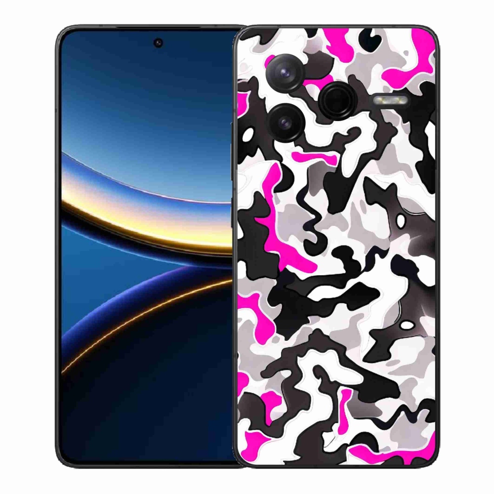 Gélový kryt mmCase na Xiaomi Poco F7 Pro - maskáčový vzor 5