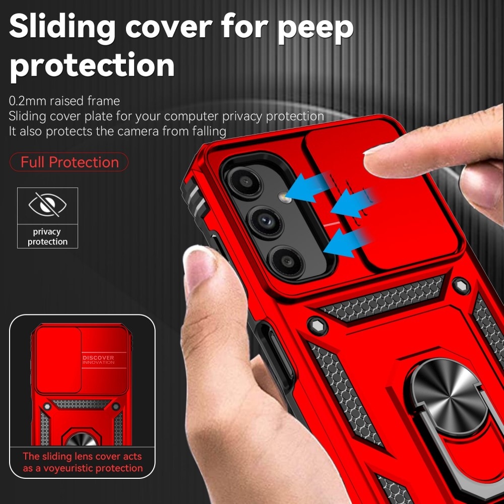 Slide odolný kryt na Samsung Galaxy S23 FE - červený