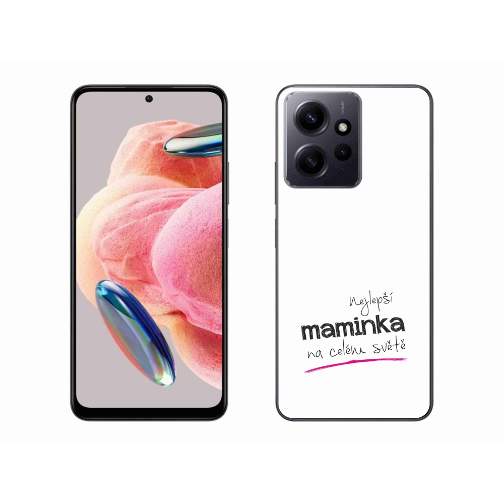 Gélový kryt mmCase na Xiaomi Redmi Note 12 4G - najlepšia mamička 4 biele pozadie