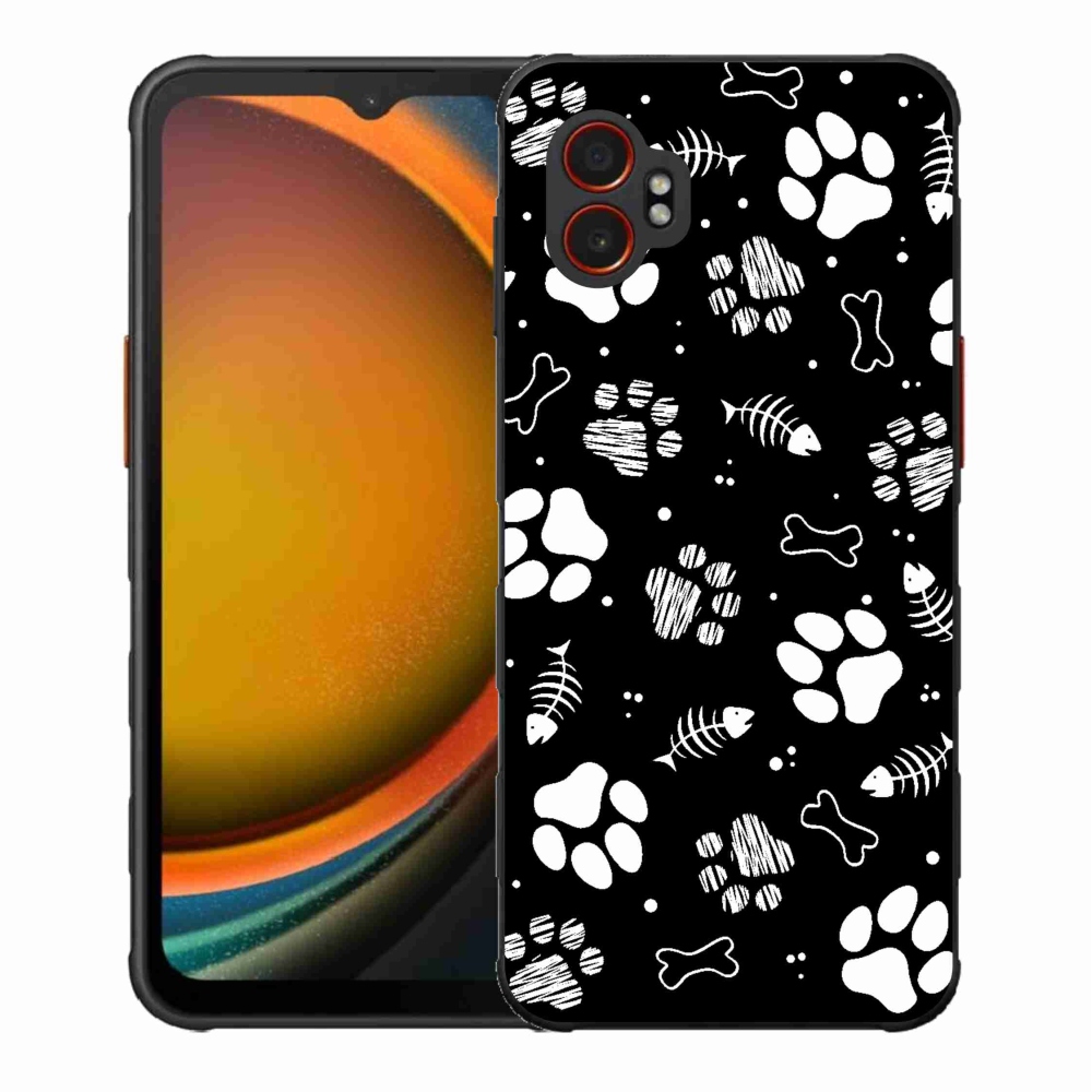 Gélový kryt mmCase na Samsung Galaxy Xcover 7 Pro - psie labky