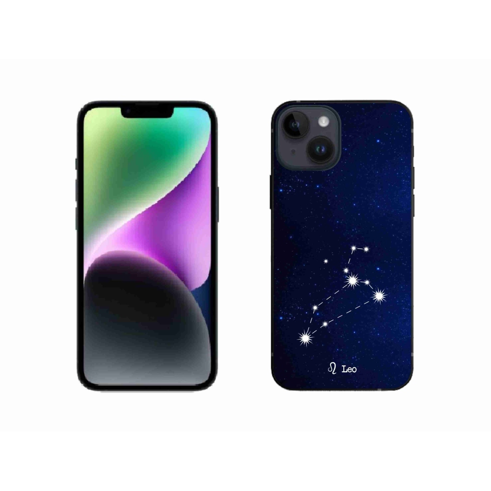 Gélový kryt mmCase na iPhone 14 - súhvezdie Leva