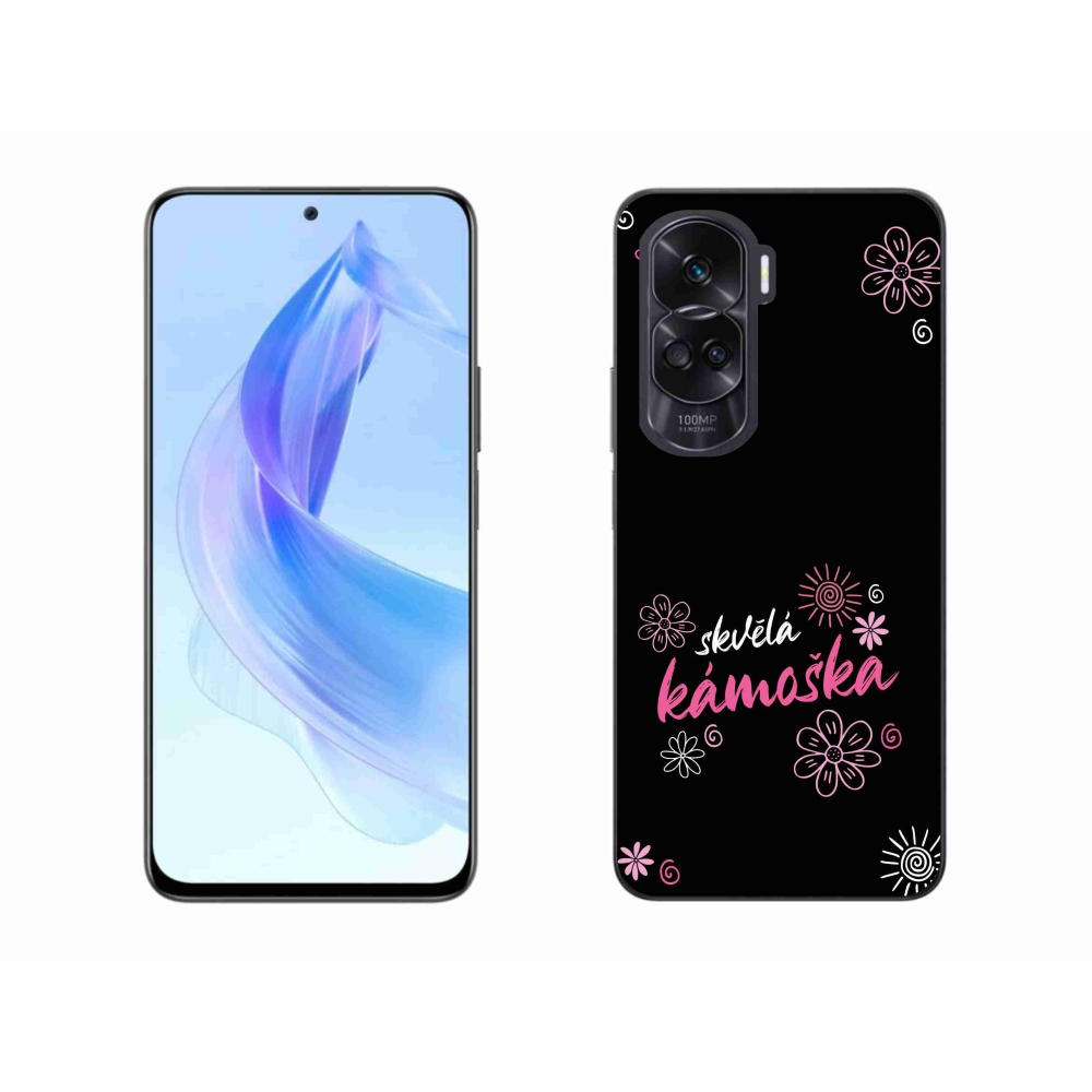 Gélový kryt mmCase na Honor 90 Lite - skvelá kamoška čierne pozadie