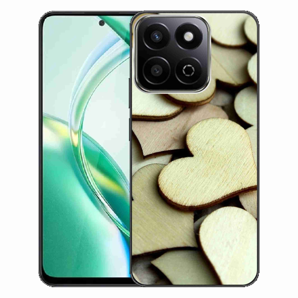 Gélový kryt mmCase na Honor 200 Smart 5G - drevené srdiečka
