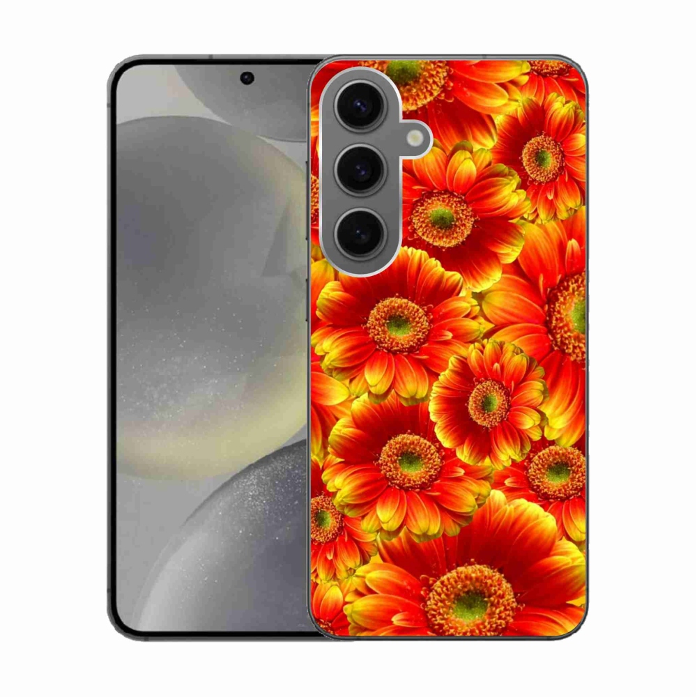 Gélový kryt mmCase na Samsung Galaxy S24 - gerbera 1