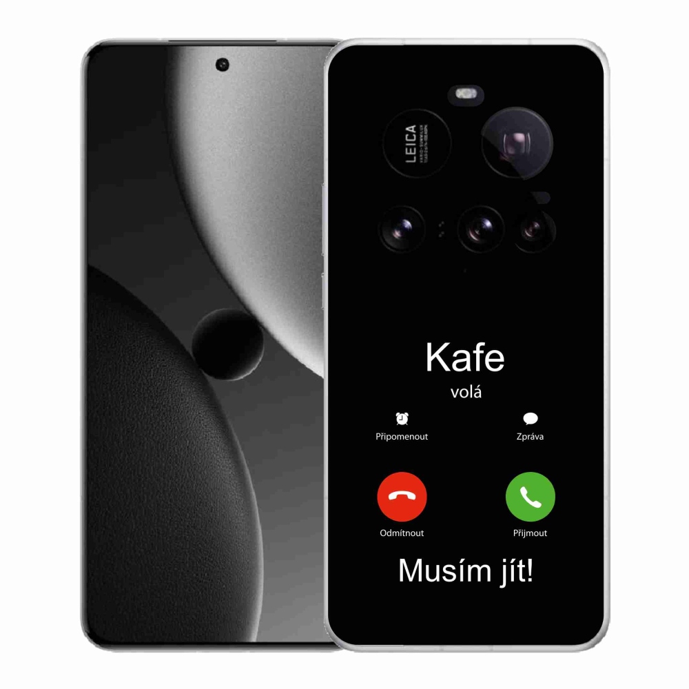 Gélový kryt mmCase na Xiaomi 15 Ultra - kafe volá čierne pozadie