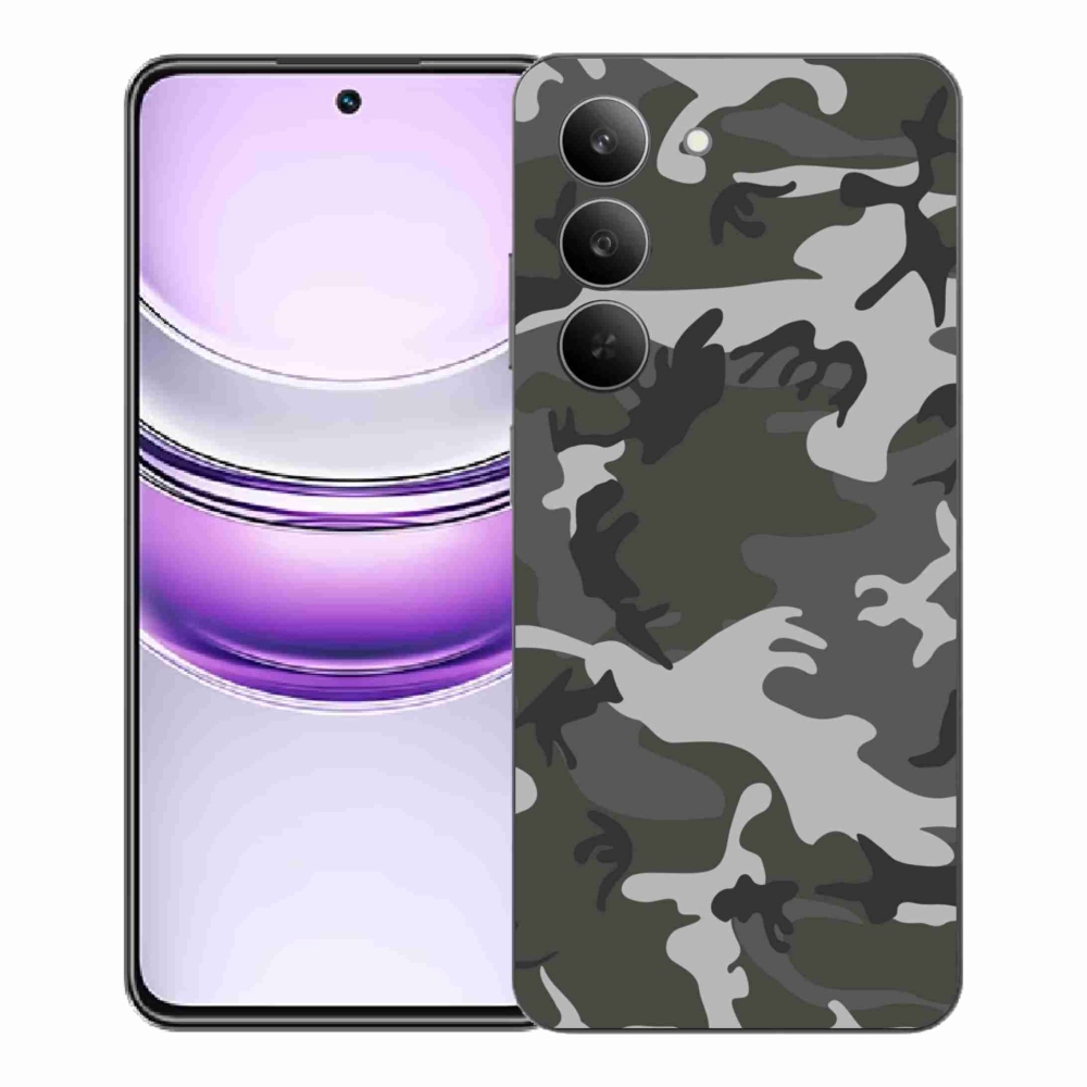 Gélový kryt mmCase na Realme 14x 5G - maskáčový vzor