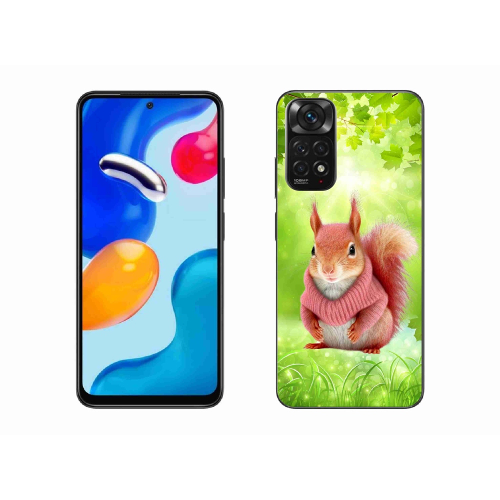 Gélový kryt mmCase na Xiaomi Redmi Note 11S 4G - veverička vo svetri