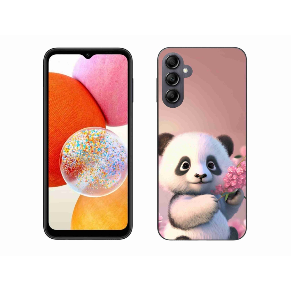 Gélový kryt mmCase na Samsung Galaxy A14 4G/5G - roztomilá panda