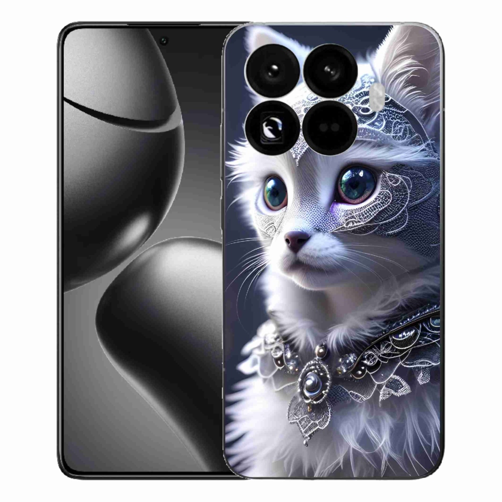 Gélový kryt mmCase na Xiaomi 15T Pro - biela mačka