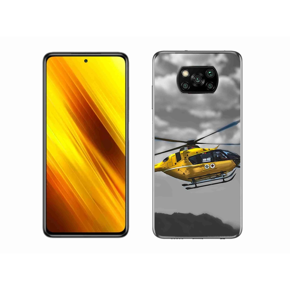 Gélový kryt mmCase na Xiaomi Poco X3 Pro - žltá helikoptéra