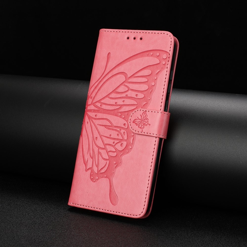 Floral Butterfly knižkové púzdro na Xiaomi Redmi A5 (171.7x77.8x8.3mm) - rose