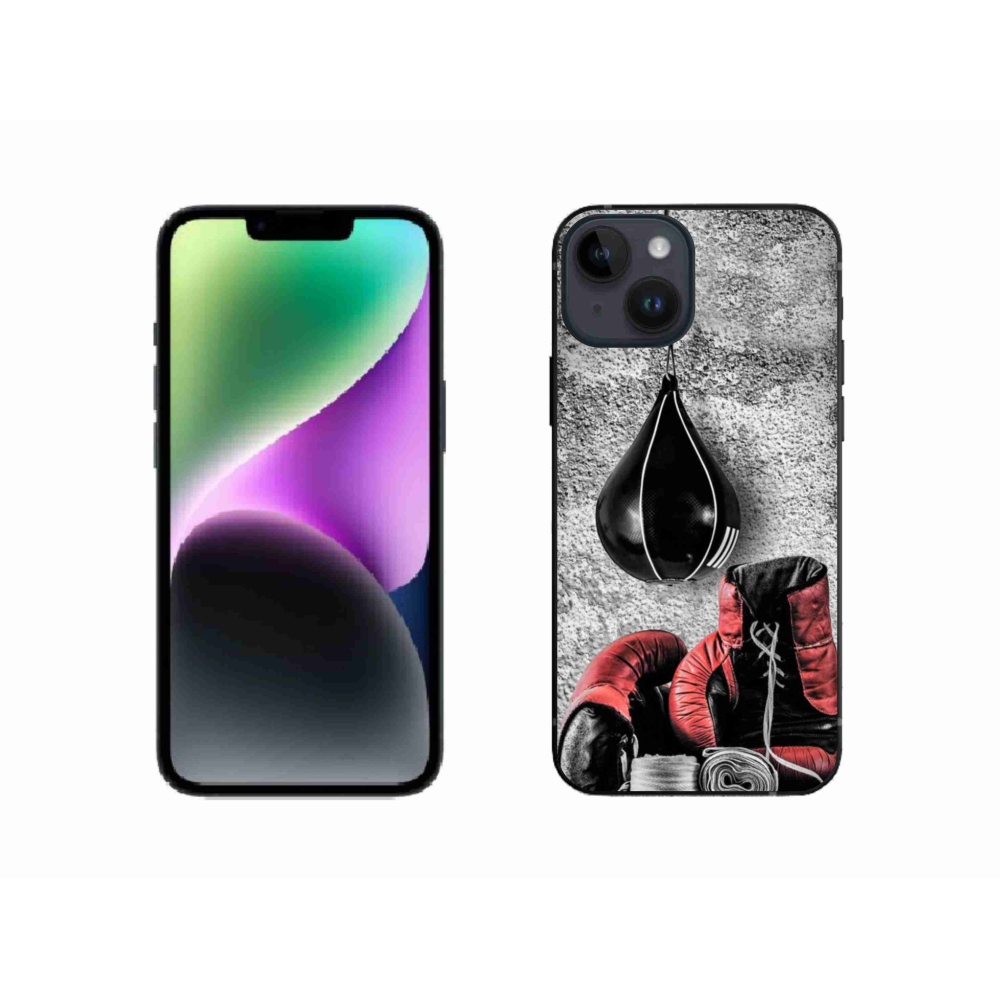 Gélový kryt mmCase na iPhone 14 - boxovacie vrece a rukavice