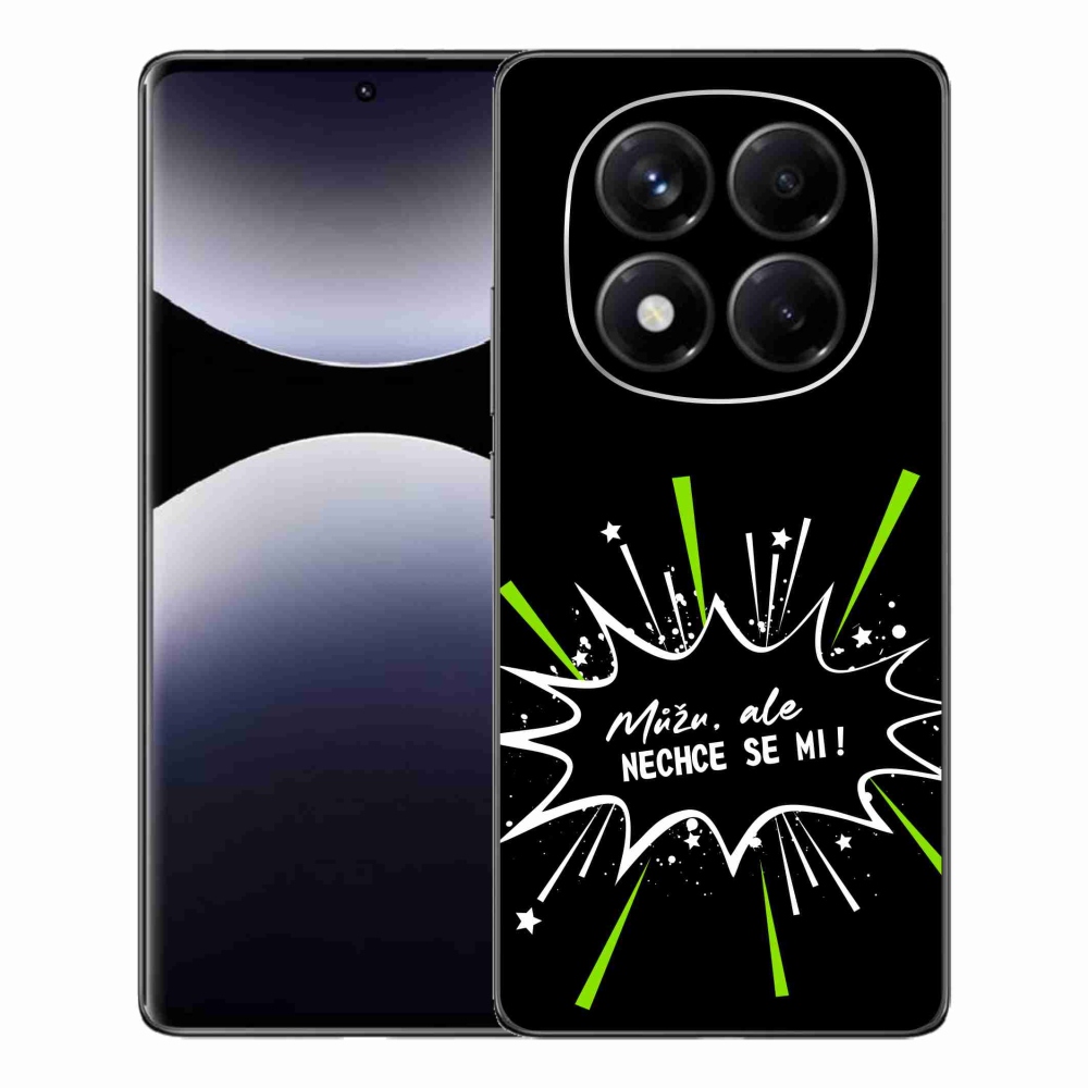 Gélový kryt mmCase na Xiaomi Redmi Note 14 Pro - vtipný text 11 čierne pozadie