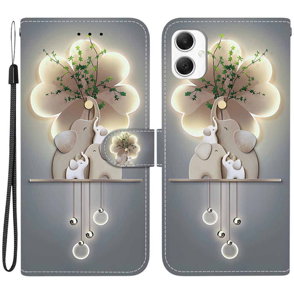 Versatile knižkové púzdro na Samsung Galaxy A06 4G - slony