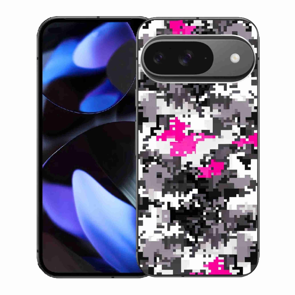 Gélový kryt mmCase na Google Pixel 9/9 Pro - maskáčový vzor 4
