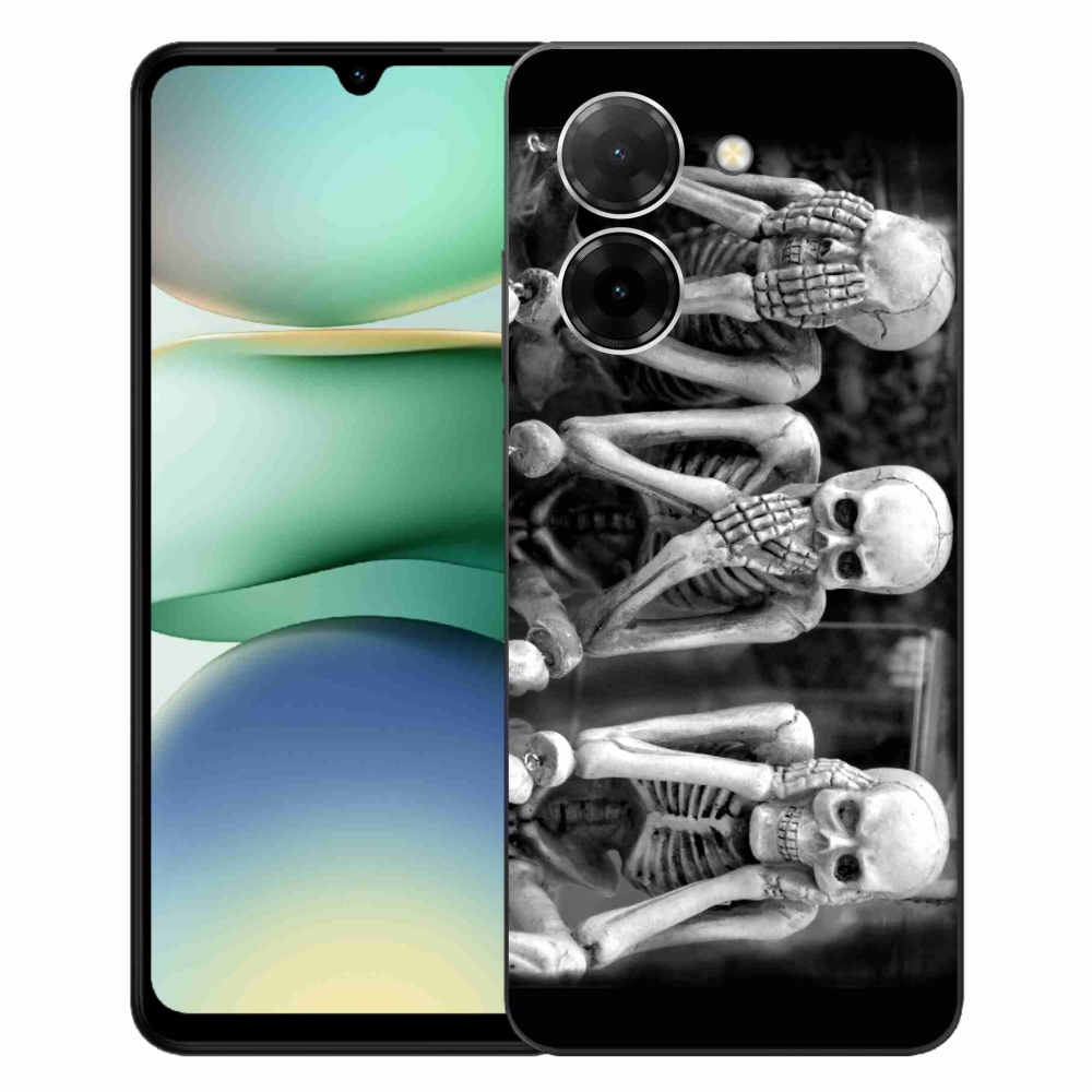 Gélový kryt mmCase na Xiaomi Redmi A5 (171.7x77.8x8.3mm) - kostlivci