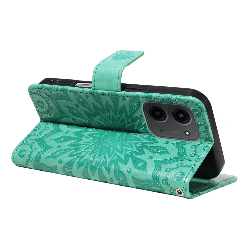 Sunflower knižkové púzdro na Xiaomi Redmi 15C 4G/5G (173mm) - modrozelené