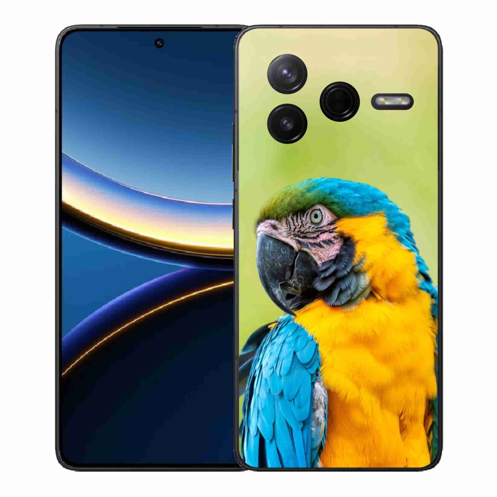 Gélový kryt mmCase na Xiaomi Poco F7 Pro - papagáj ara 2