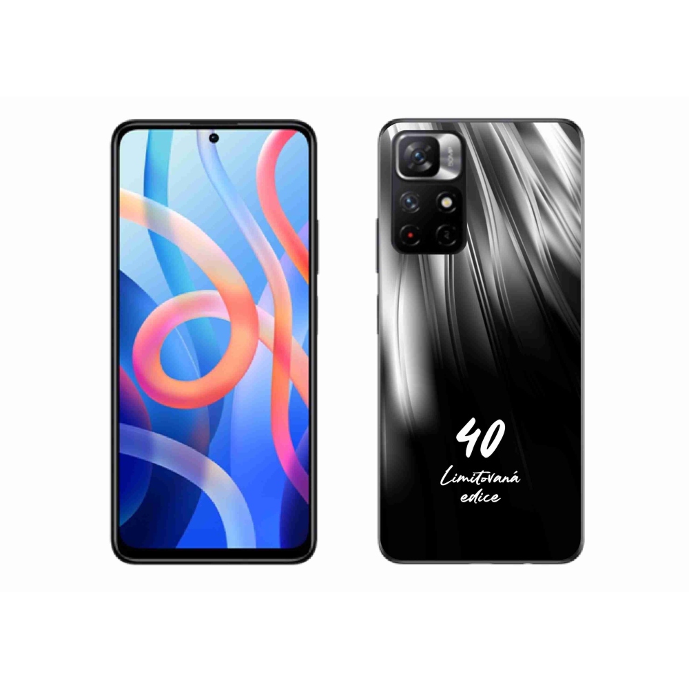 Gélový kryt mmCase na Xiaomi Poco M4 Pro 5G - 40 limitovaná edícia čierne pozadie