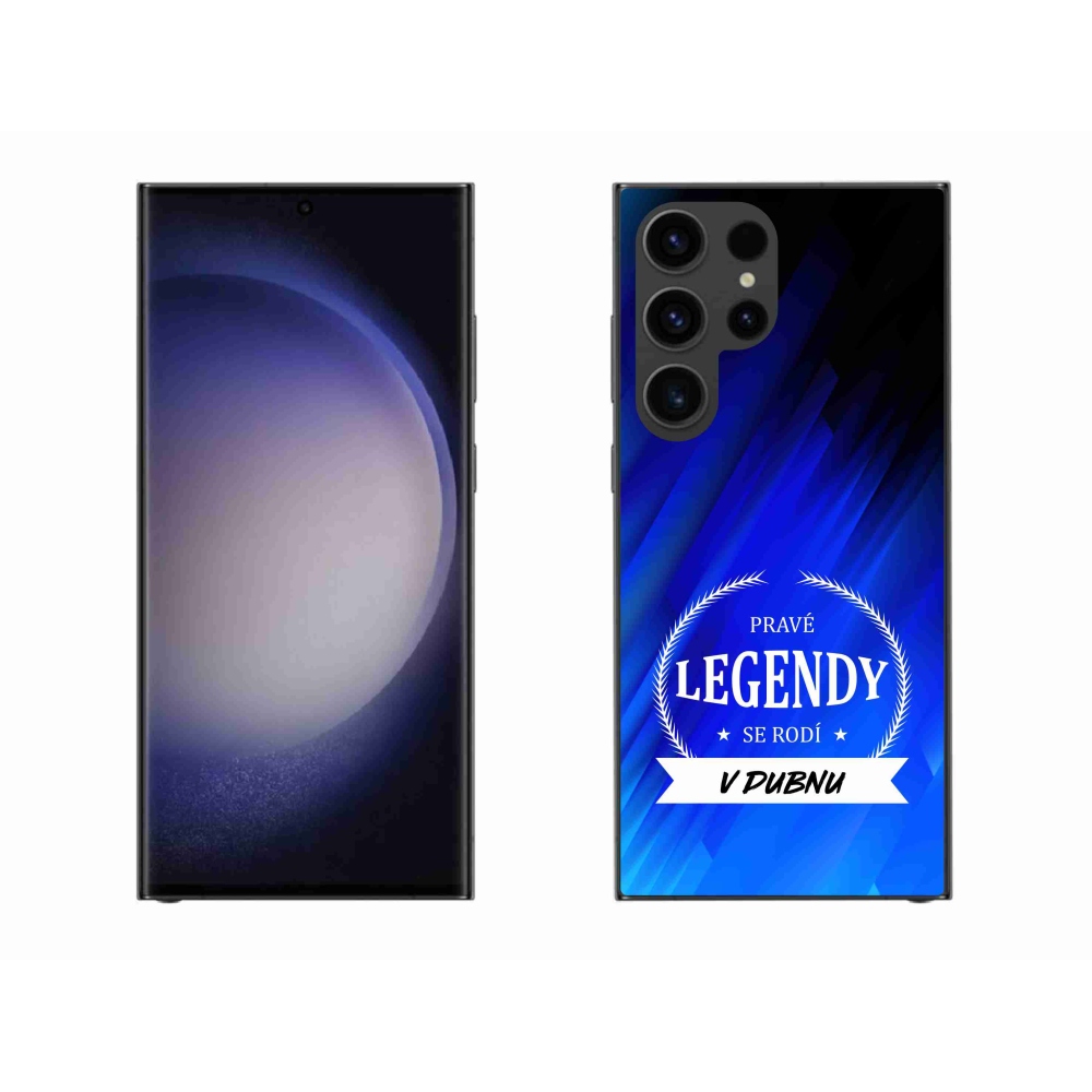 Gélový kryt mmCase na Samsung Galaxy S23 Ultra 5G - legendy v apríli modré pozadie