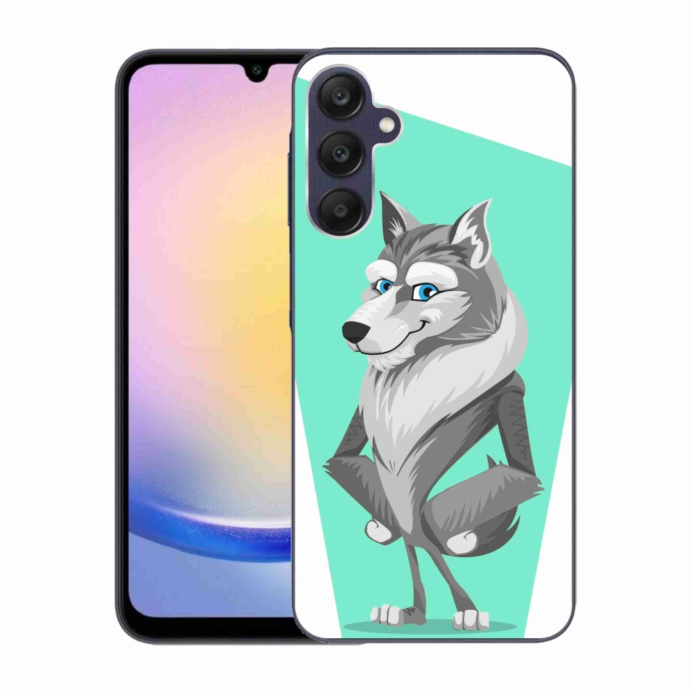 Gélový kryt mmCase na Samsung Galaxy A25 5G - kreslený vlk