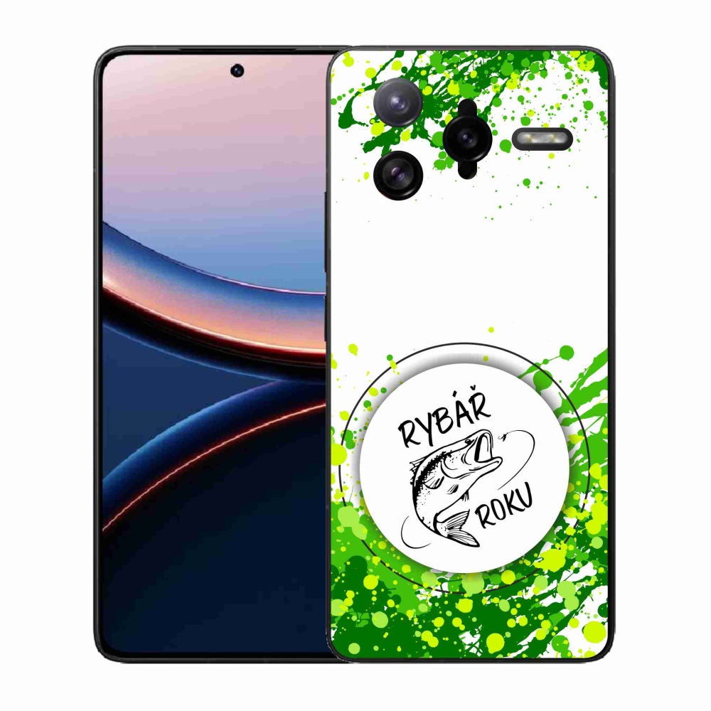 Gélový kryt mmCase na Xiaomi Poco F7 Ultra - rybár roka biele pozadie