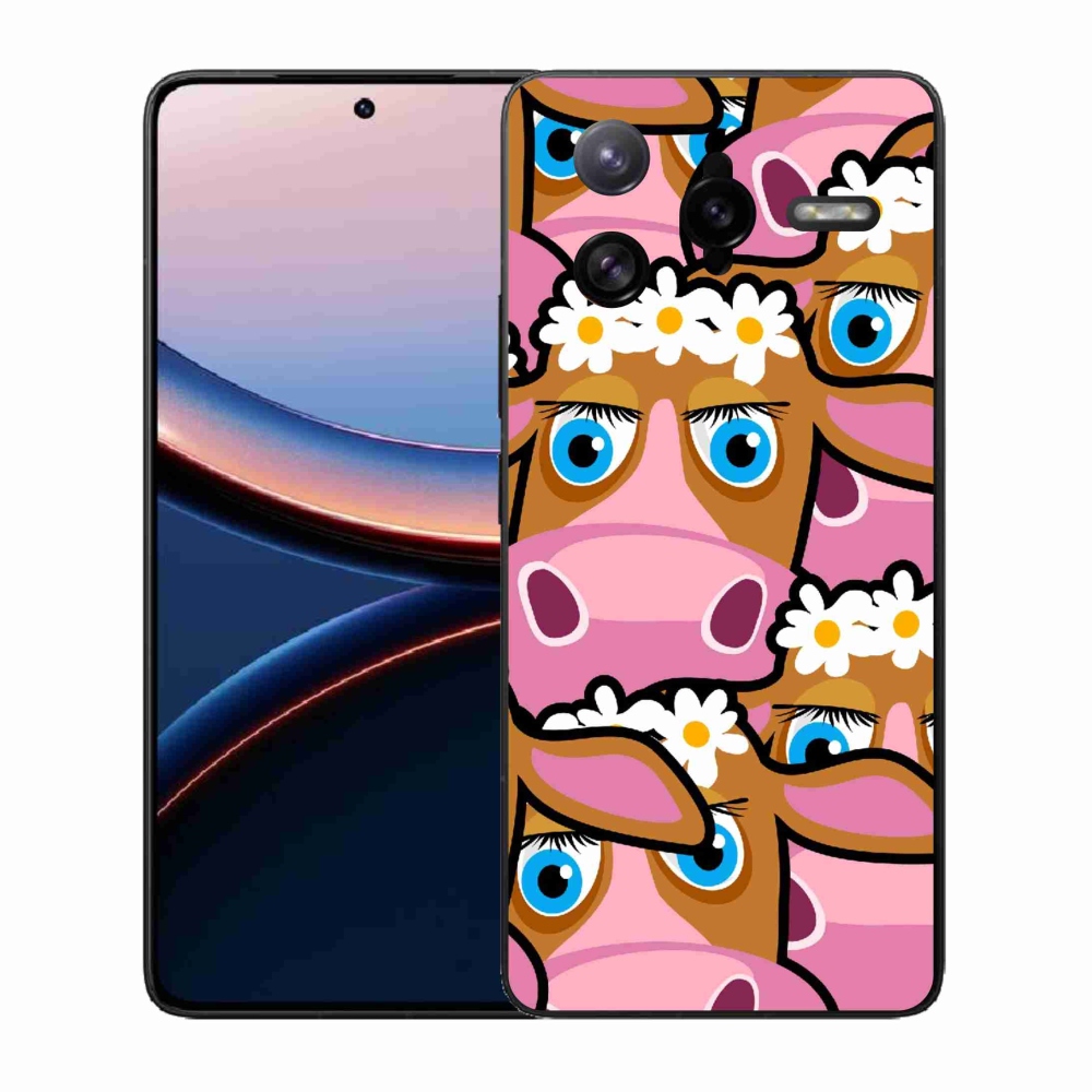 Gélový kryt mmCase na Xiaomi Poco F7 Ultra - kreslené kravičky