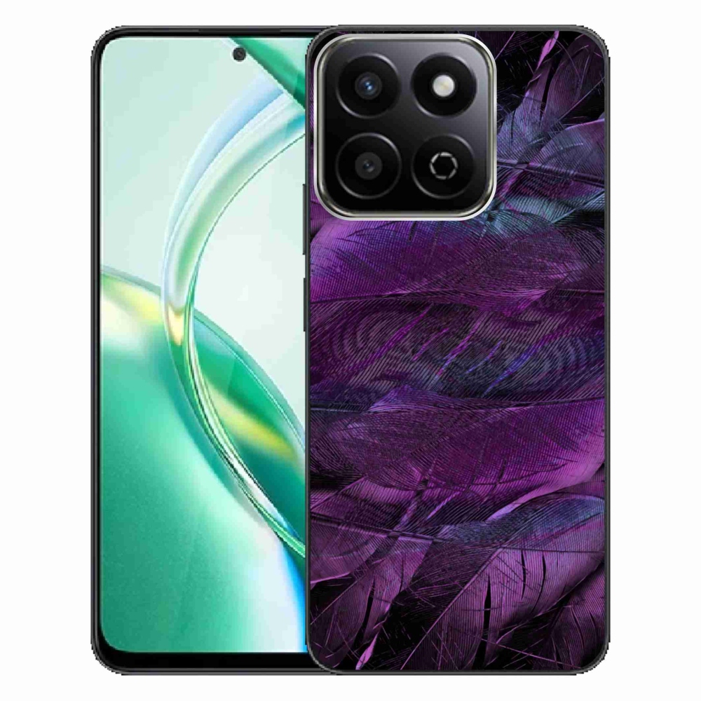 Gélový kryt mmCase na Honor 200 Smart 5G - fialové pierka