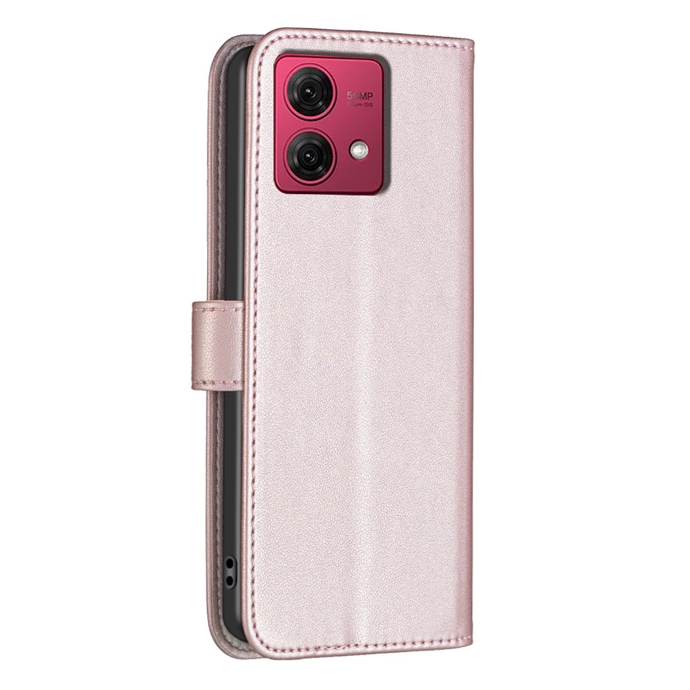 BNF knižkové púzdro na Motorola Moto G84 5G - ružovozlaté
