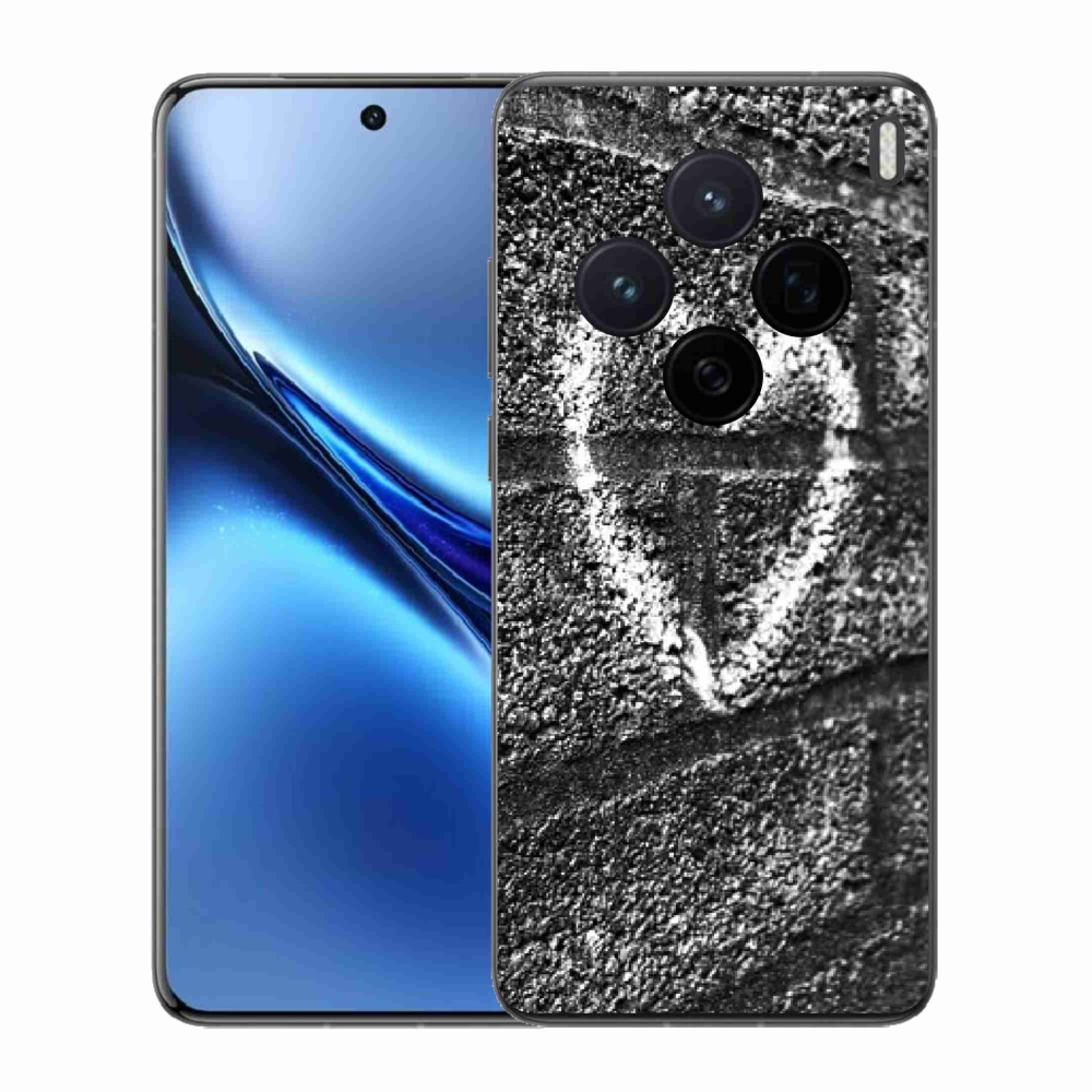 Gélový kryt mmCase na Vivo X200 5G - srdce na stene