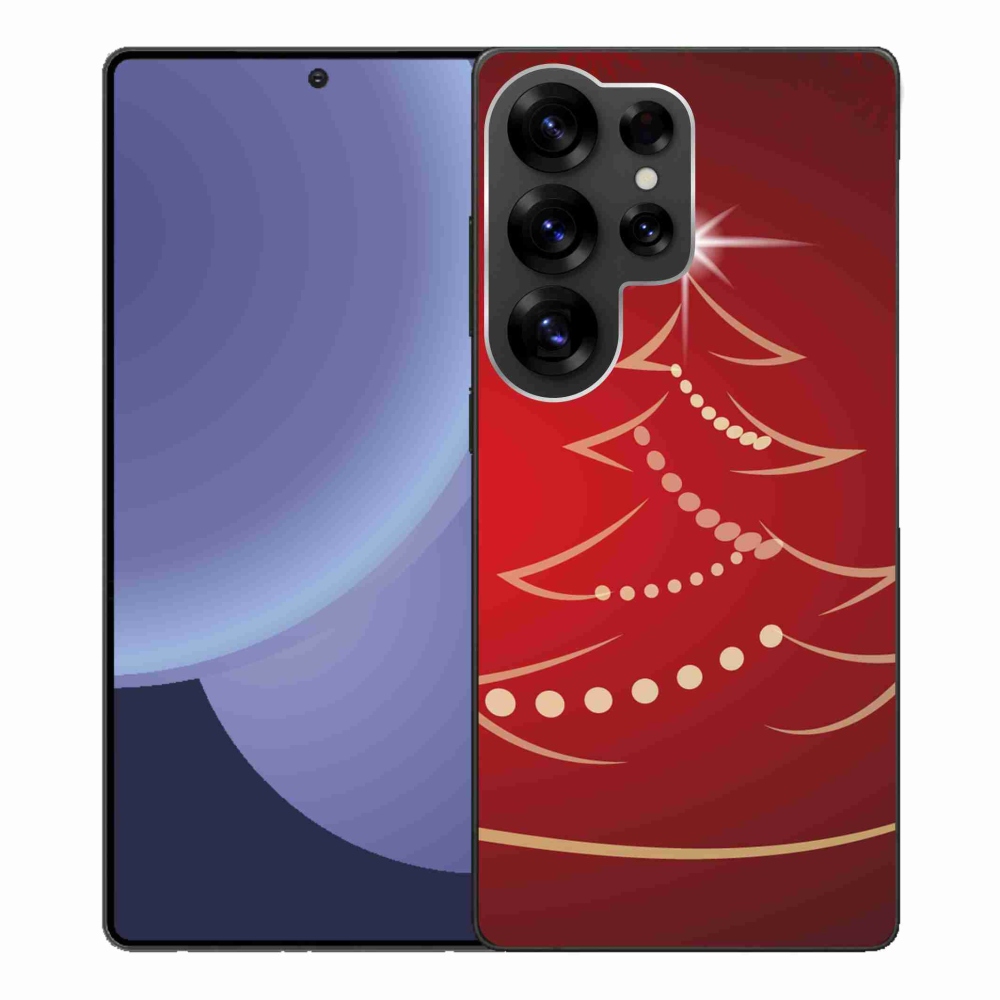 Gélový kryt mmCase na Samsung Galaxy S25 Ultra - kreslený vianočný stromček