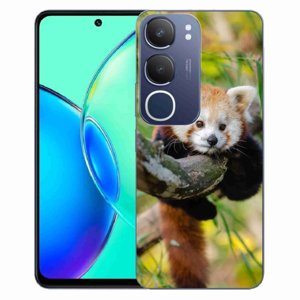 Gélový kryt mmCase na Vivo Y19s - panda červená