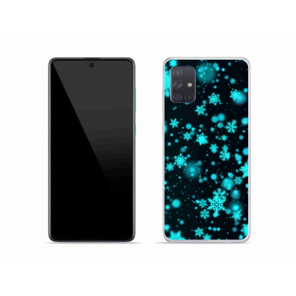 Gélový kryt mmCase na Samsung Galaxy A51 - snehové vločky 1