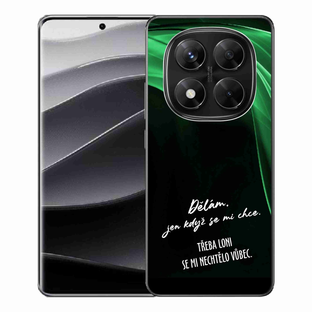 Gélový kryt mmCase na Xiaomi Redmi Note 14 Pro 5G/Poco X7 5G - vtipný text 12 čierne pozadie