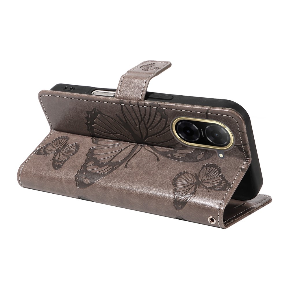 Big Butterfly knižkové puzdro na Xiaomi Redmi A5 (171.7x77.8x8.3mm) - šedé
